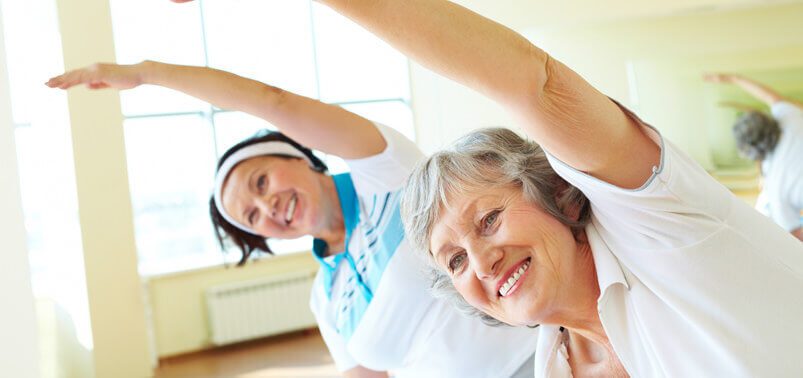 women doing yoga