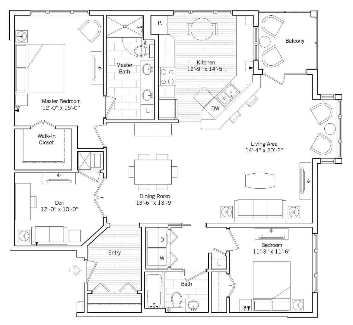 Wilmington Floor plan 2D preview