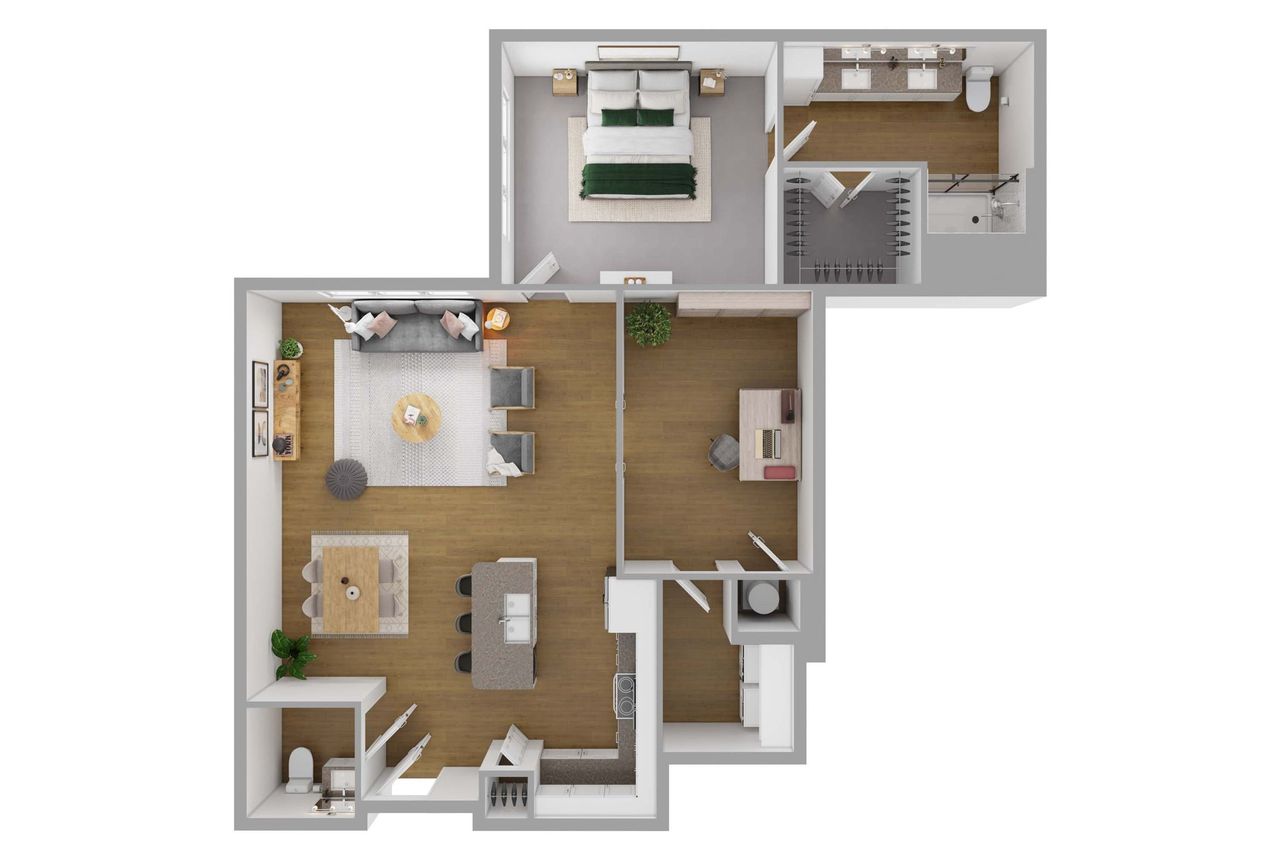 Madison Floor plan 3D preview