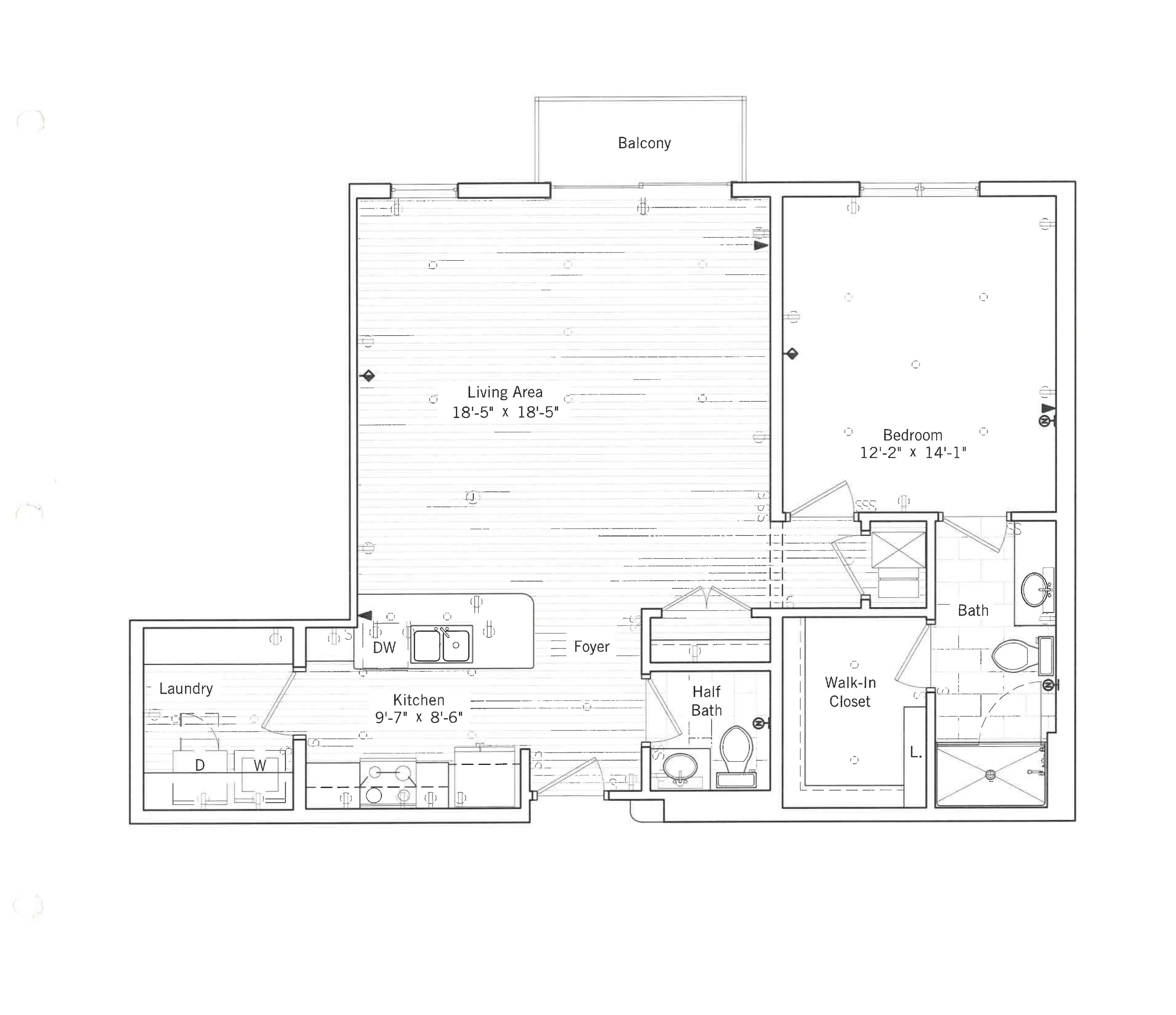 Elliot Floor plan 2D preview