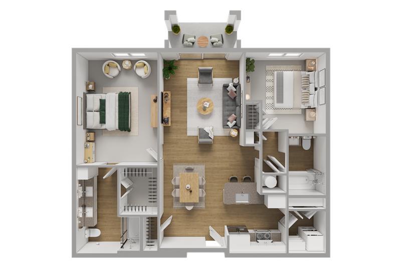 Somerset Floor plan 3D preview